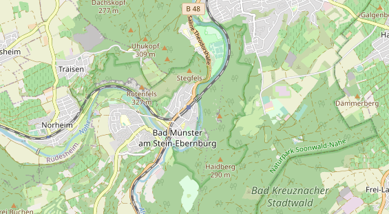 physical therapy on map