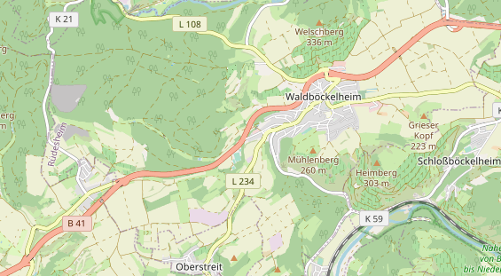 physical therapy on map