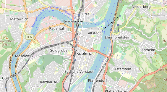 physical therapy on map