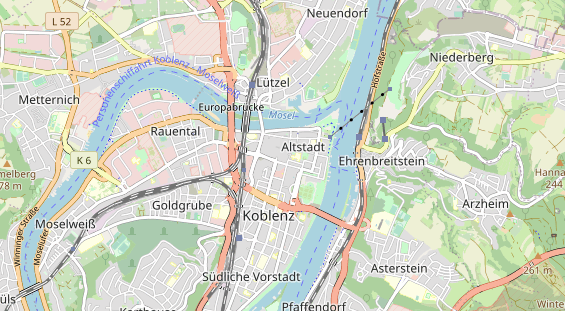 physical therapy on map