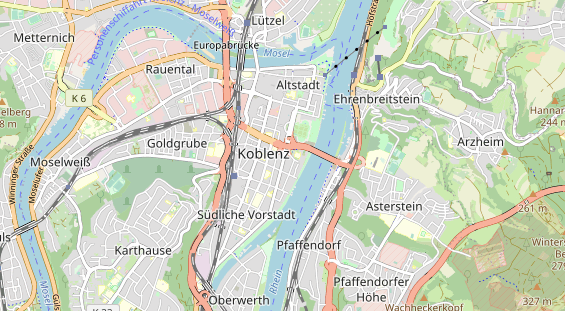 physical therapy on map