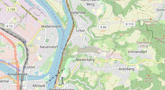 physical therapy on map