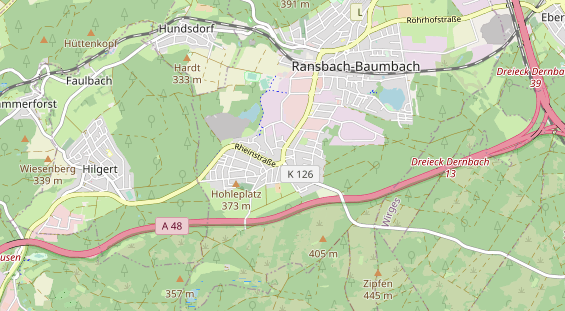 physical therapy on map