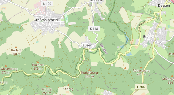 physical therapy on map