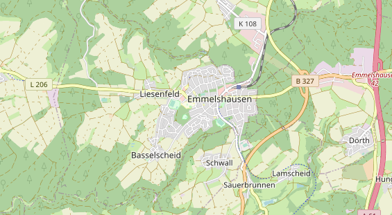 physical therapy on map