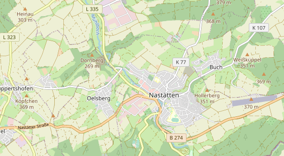 physical therapy on map