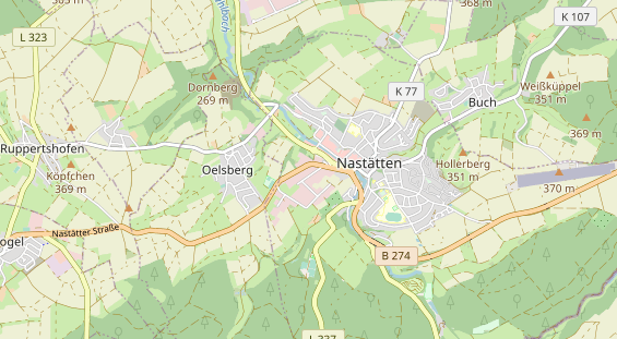 physical therapy on map