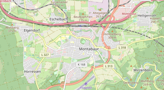 physical therapy on map