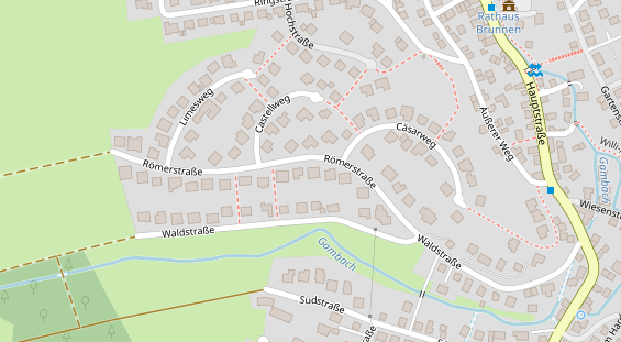 Physiotherapie auf Satellitenbild