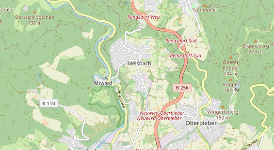 physical therapy on map