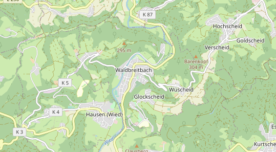 physical therapy on map