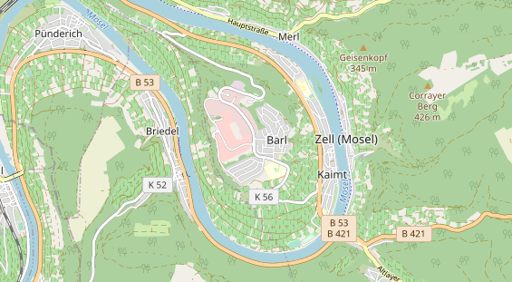 physical therapy on map