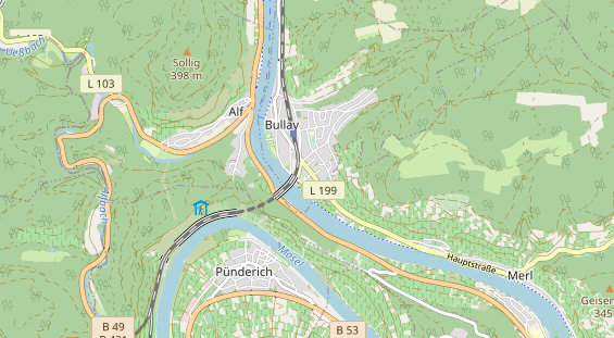 physical therapy on map