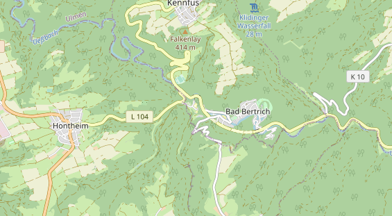 physical therapy on map