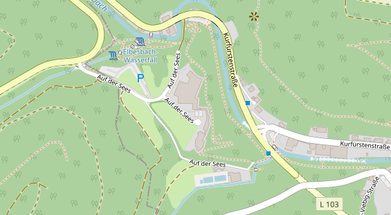 Physiotherapie auf Satellitenbild