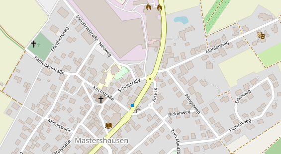 Physiotherapie auf Satellitenbild