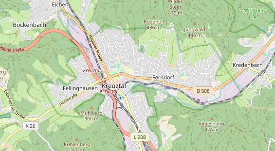 physical therapy on map