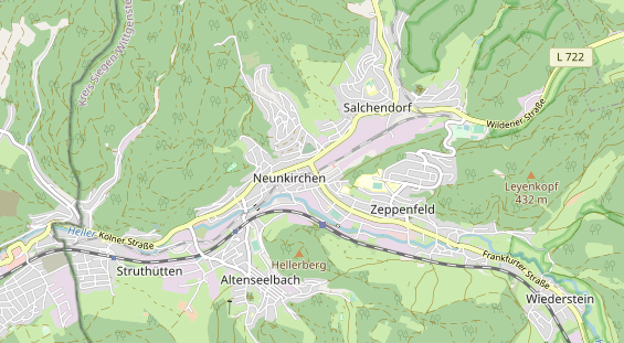 physical therapy on map