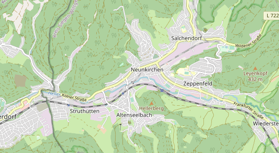 physical therapy on map