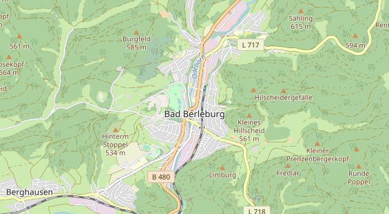 physical therapy on map