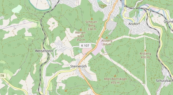 physical therapy on map