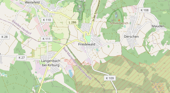 physical therapy on map