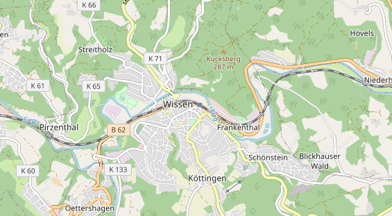 physical therapy on map