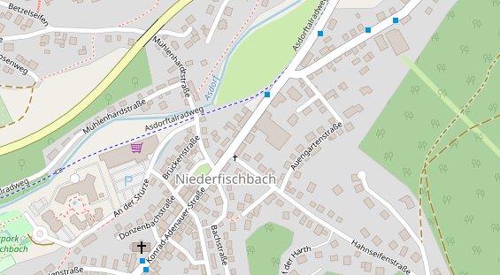 Physiotherapie auf Satellitenbild