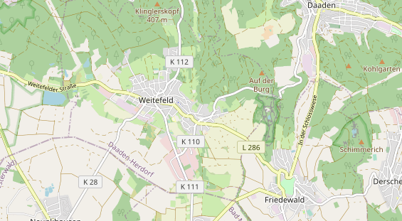 physical therapy on map