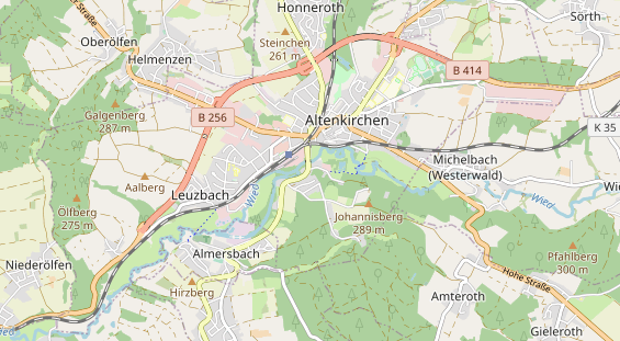 physical therapy on map