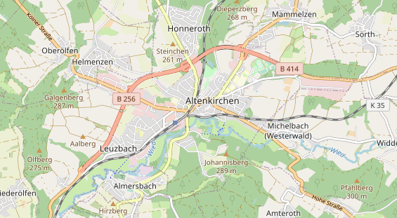 physical therapy on map