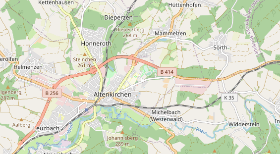 physical therapy on map