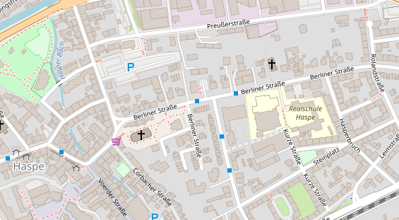 Physiotherapie auf Satellitenbild