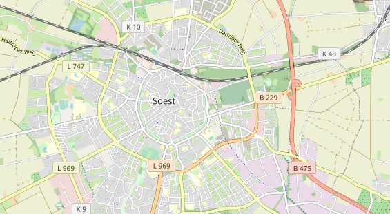 physical therapy on map