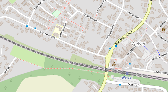 Physiotherapie auf Satellitenbild