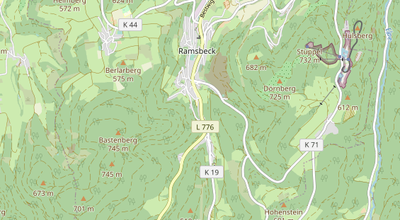 physical therapy on map