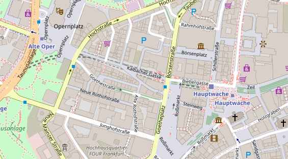 Physiotherapie auf Satellitenbild