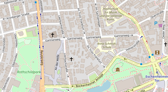 Physiotherapie auf Satellitenbild