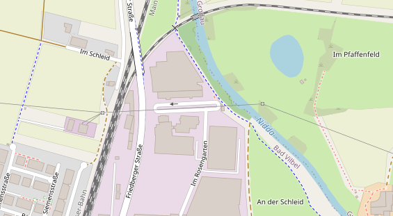 Physiotherapie auf Satellitenbild