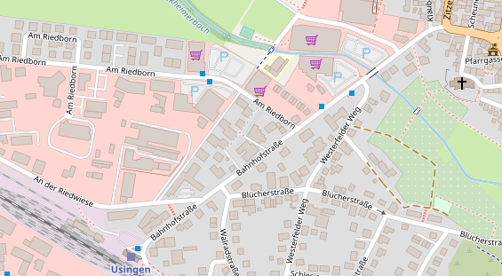 Physiotherapie auf Satellitenbild