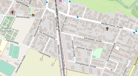 Physiotherapie auf Satellitenbild