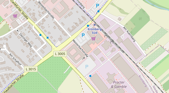 Physiotherapie auf Satellitenbild