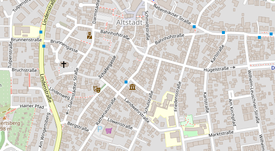 Physiotherapie auf Satellitenbild