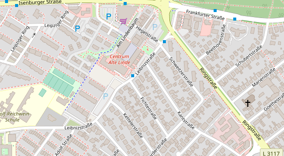 Physiotherapie auf Satellitenbild