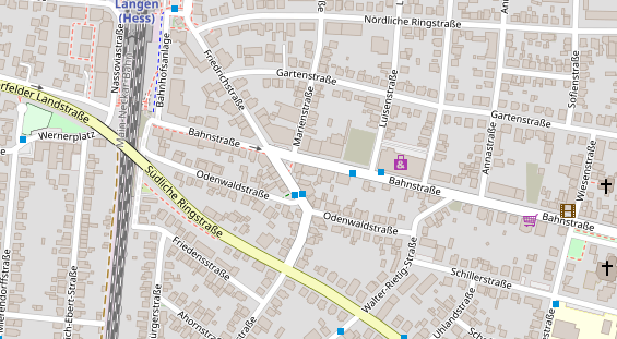 Physiotherapie auf Satellitenbild