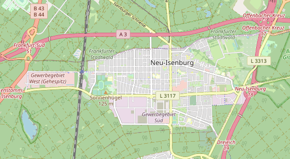 physical therapy on map