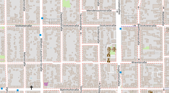 Physiotherapie auf Satellitenbild