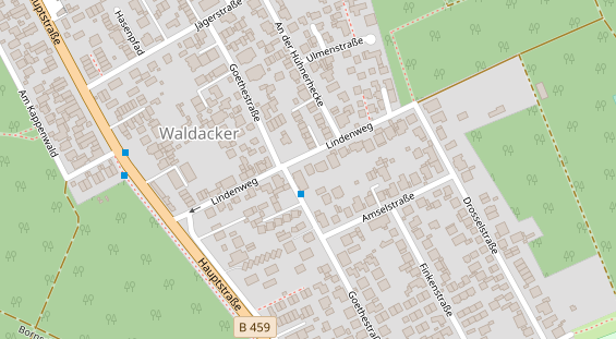 Physiotherapie auf Satellitenbild