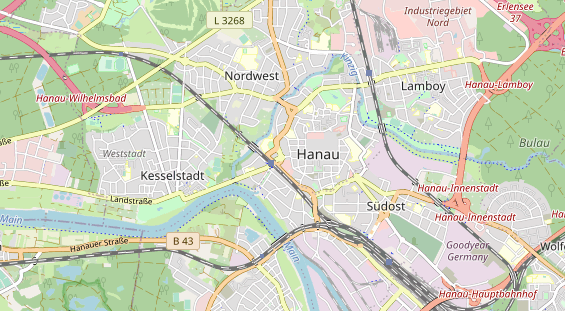 physical therapy on map