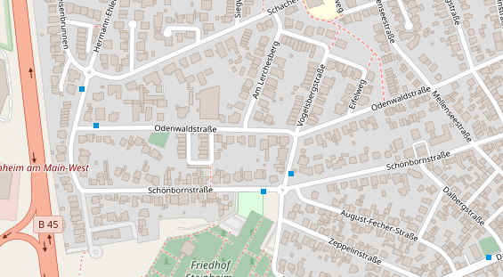 Physiotherapie auf Satellitenbild